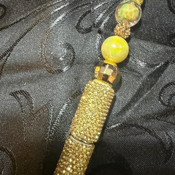 Elegant Gold Beaded Pen - Picture 4 of 4